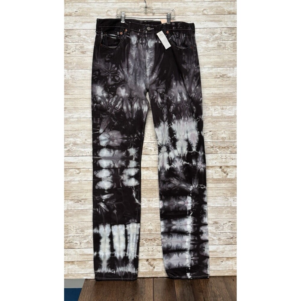 Levis 501xx Button Fly Jeans Tie Dye Big & Tall Straight Leg Mens 36x38 NWT Punk